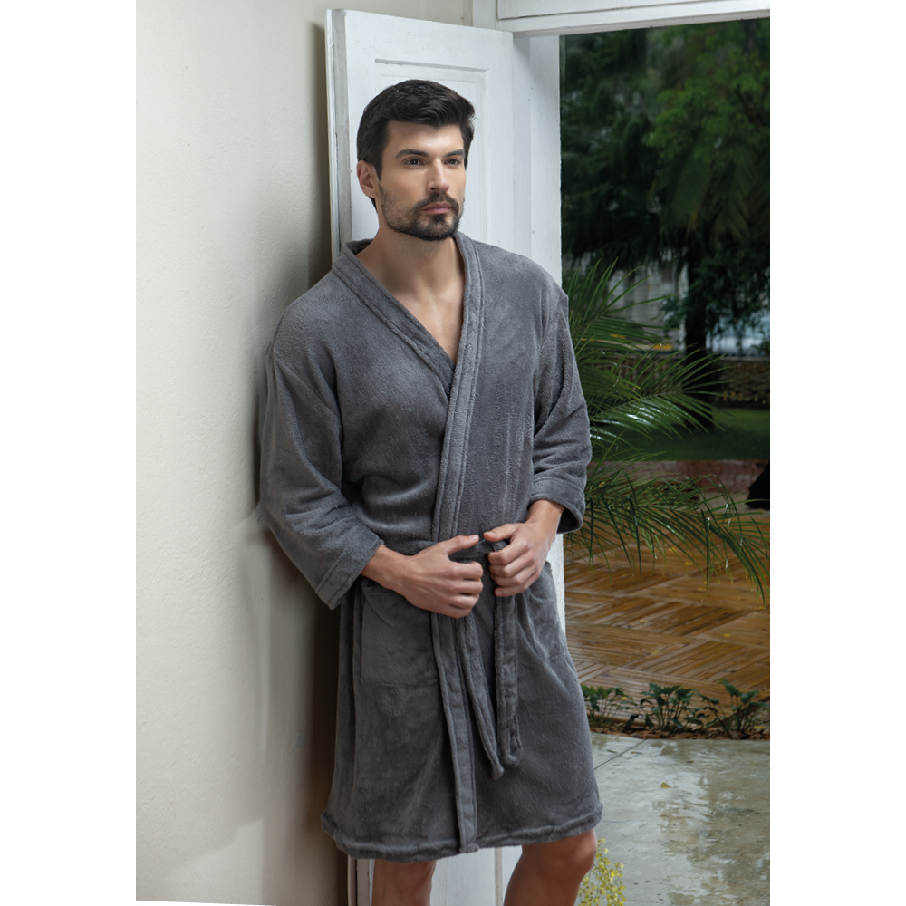 Roup&atilde;o Microfibra Kimono